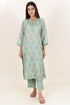 Kota Doria Kurta- Dupatta And Pant Set